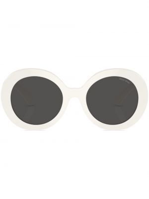 Overdimensioneret briller Miu Miu Eyewear hvid