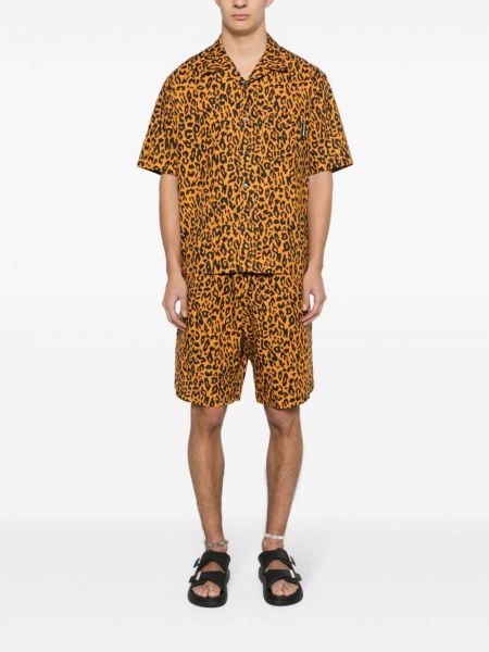 Hemd mit print mit leopardenmuster Palm Angels