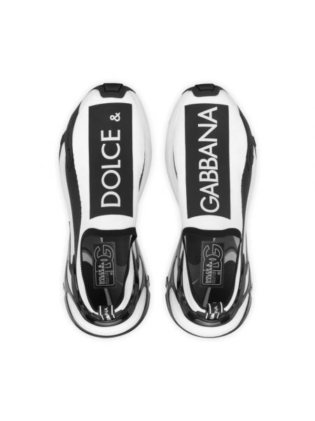 Zapatillas de punto con estampado slip on Dolce & Gabbana
