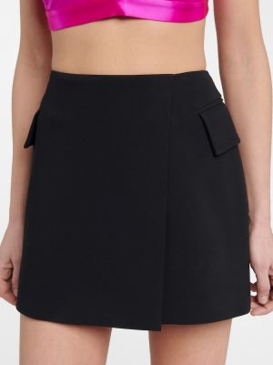 Saténové mini sukně Alex Perry černé