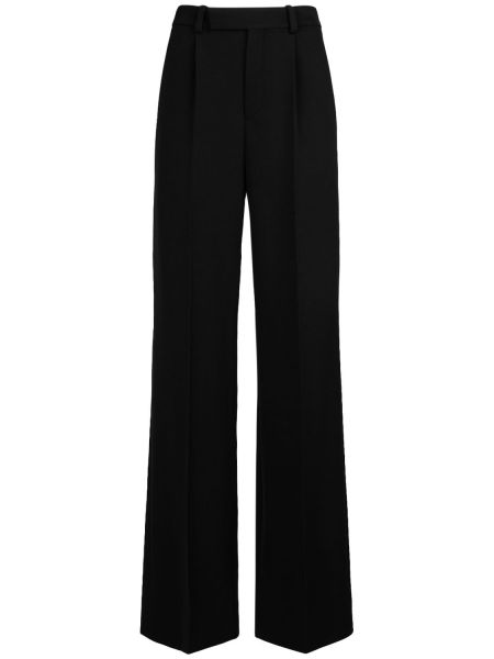 Pantalones de lana Saint Laurent negro