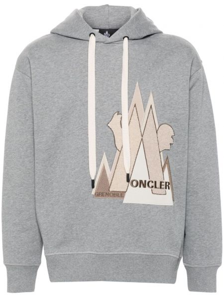 Hættetrøje Moncler Grenoble grå