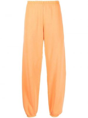 Spodnie sportowe z nadrukiem Fred Segal pomarańczowe