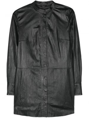 Kožna haljina Desa 1972 crna