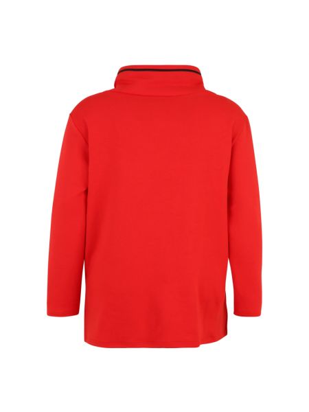 Nylon sweatshirt mit print mit taschen Doris Streich rot