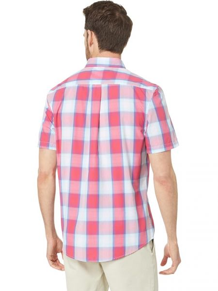 Плетеная клетчатая рубашка с коротким рукавом U.s. Polo Assn. красная