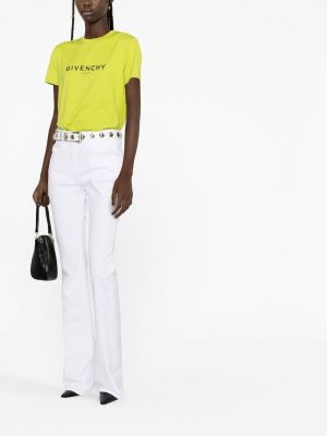 Alt laienevad teksapüksid Givenchy valge