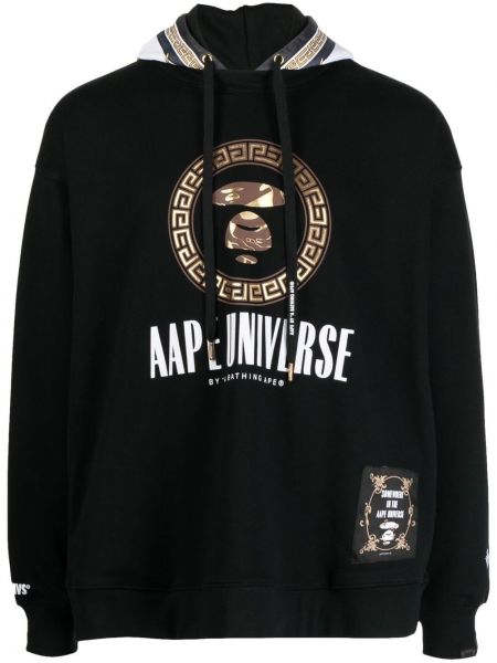 Суичър с качулка с принт Aape By *a Bathing Ape® черно