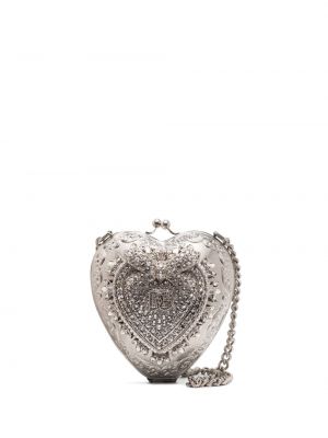 Сумка металлическая Dolce & Gabbana, серебряная