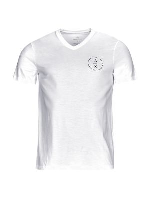 Tričko s krátkými rukávy Armani Exchange bílé