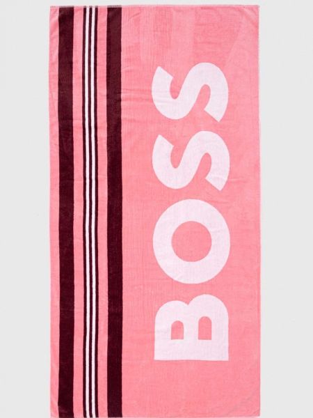 Памучен фишу Boss розово
