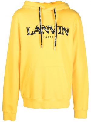 Brodert hettegenser Lanvin gul