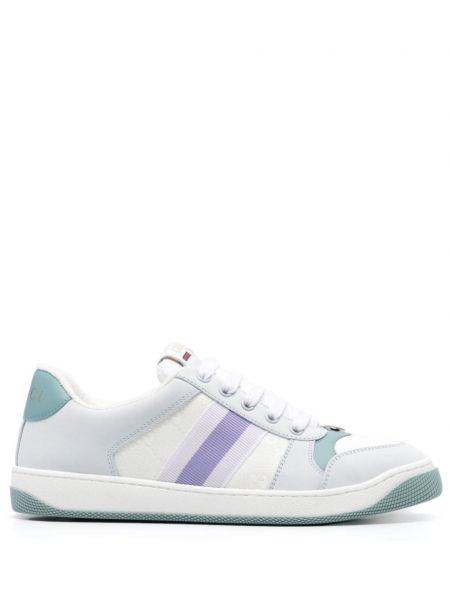 Læder sneakers Gucci Screener hvid