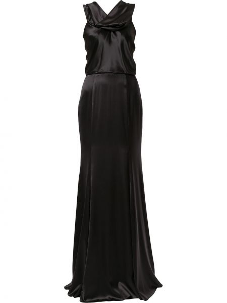Šilkinis vakarinė suknelė Dolce & Gabbana juoda