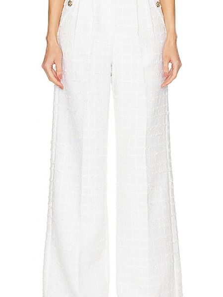 Pantalones de tweed Amanda Uprichard blanco