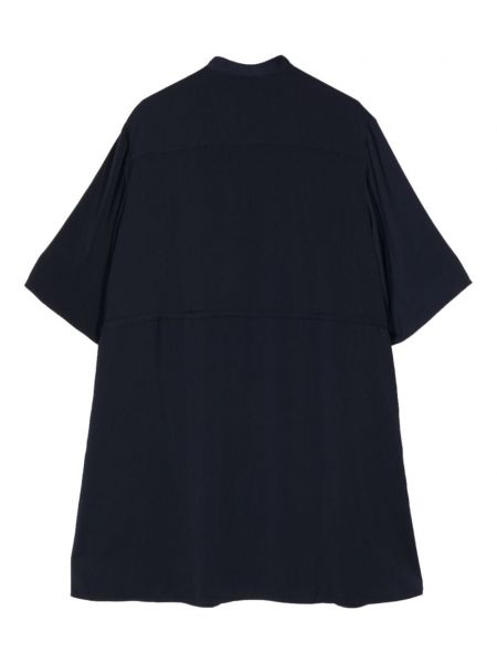 Mini šaty s knoflíky Maison Kitsuné modré