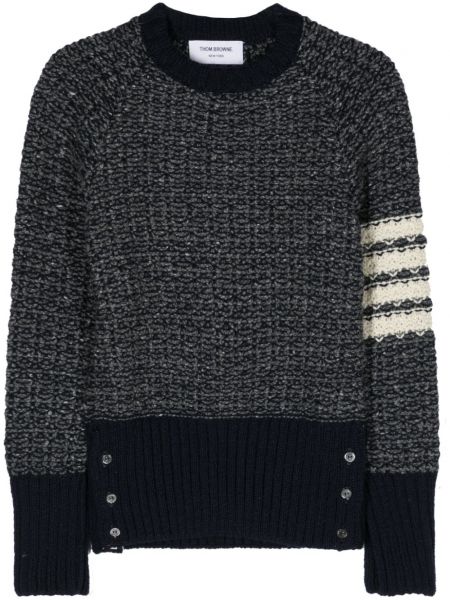 Chunky дълъг пуловер на райета Thom Browne