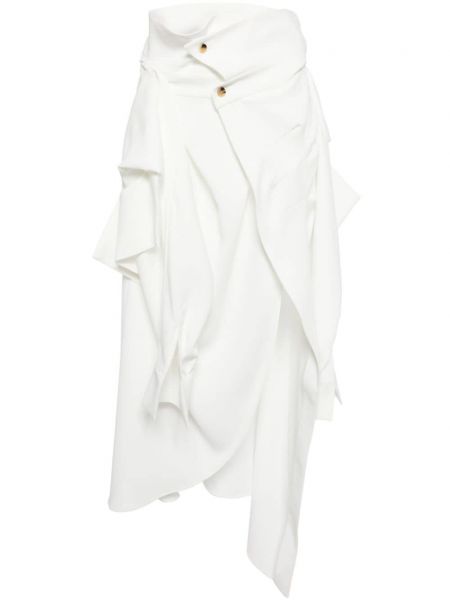 Asymetrický midi sukňa A.w.a.k.e. Mode biela