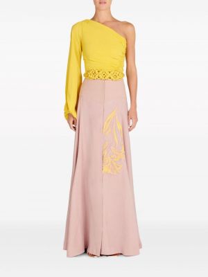 Květinové dlouhá sukně Silvia Tcherassi růžové