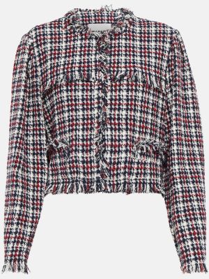 Tweed bomull jacka Marant Etoile röd