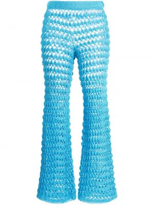Плетени панталон Letanne синьо