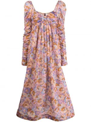 Trykt floral dress Zimmermann rosa