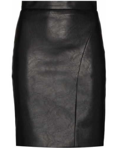 Falda de cuero Anouki negro