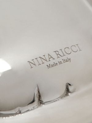 Boucles d'oreilles de motif coeur Nina Ricci argenté