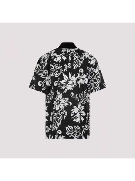 Camisa de flores Sacai negro