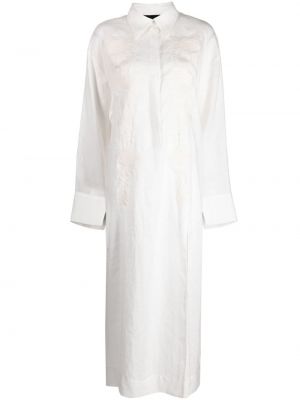 Kvetinové košeľové šaty Cynthia Rowley biela