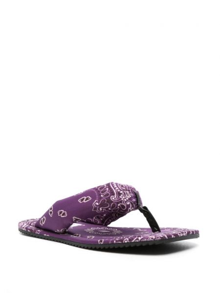 Kurpes bez papēžiem ar apdruku The Attico violets