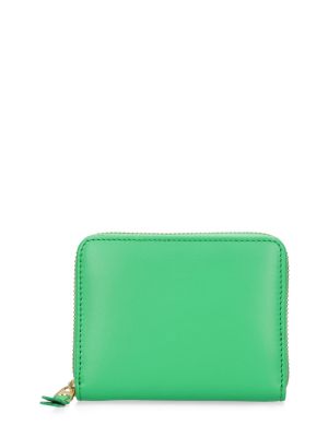 Kožená peňaženka Comme Des Garçons Wallet zelená