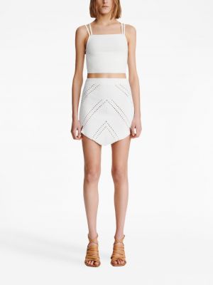 Jupe taille haute Dion Lee blanc