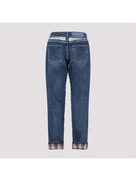 Proste jeansy z kieszeniami Maison Margiela niebieskie