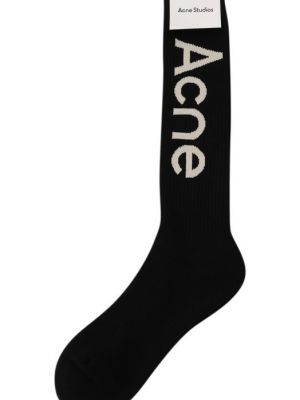 Хлопковые носки Acne Studios черные