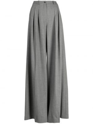 Spodnie w tropikalny nadruk relaxed fit plisowane Michael Kors Collection szare
