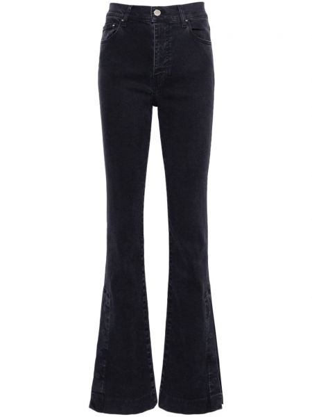 Zvonové džíny s vysokým pasem Amiri černé