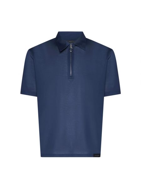 Poloshirt mit reißverschluss aus baumwoll Low Brand blau