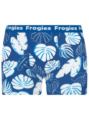Boxerky s tropickým vzorom Frogies modrá