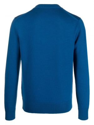 Vlněný svetr s kulatým výstřihem Altea modrý