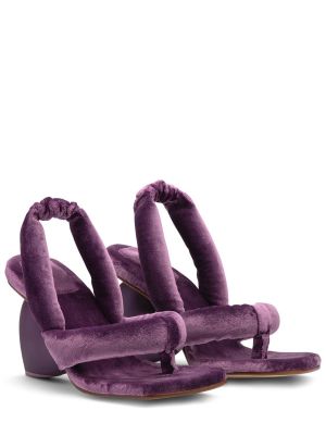 Zamatové sandále Yume Yume fialová