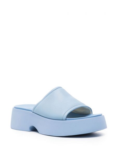 Kožené sandály Camper modré