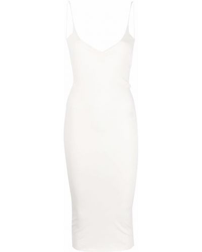 Μίντι φόρεμα με κομμένη πλάτη Dsquared2 λευκό