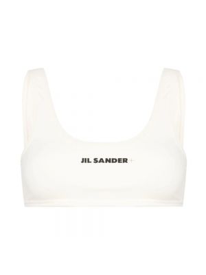 Biały bikini z nadrukiem Jil Sander