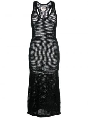 Памучна рокля тип риза Zadig&voltaire черно