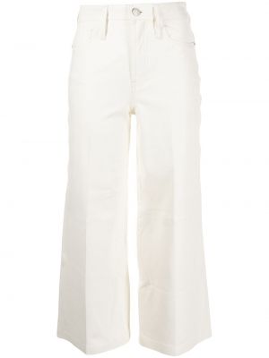 Bílé kalhoty kožené Frame