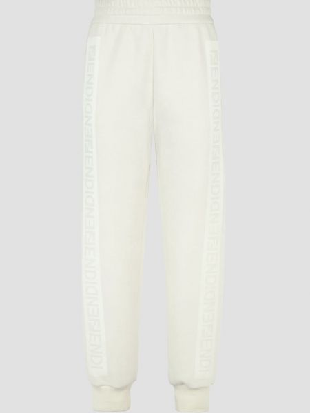 Белые брюки Fendi