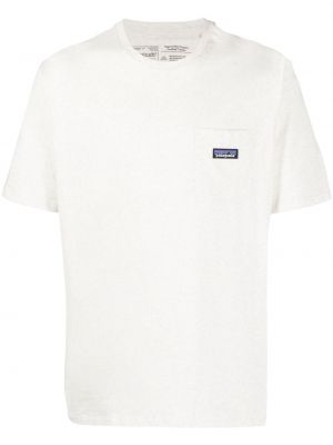 Kokvilnas t-krekls Patagonia balts