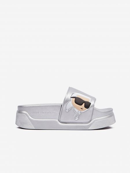 Papuci de casă Karl Lagerfeld argintiu