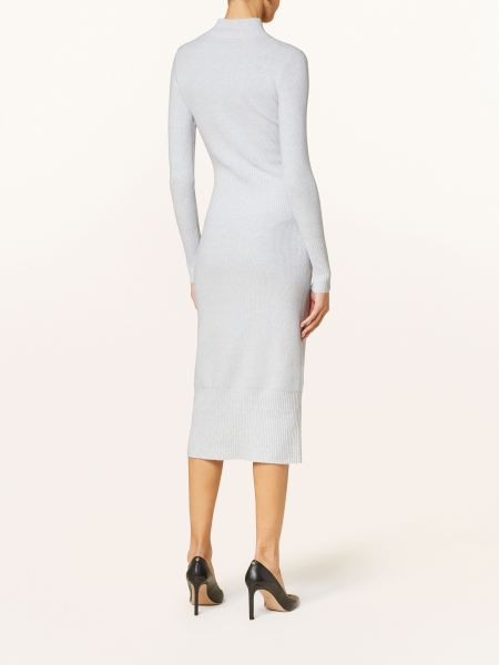 Pletené pletené pouzdrové šaty Reiss šedé